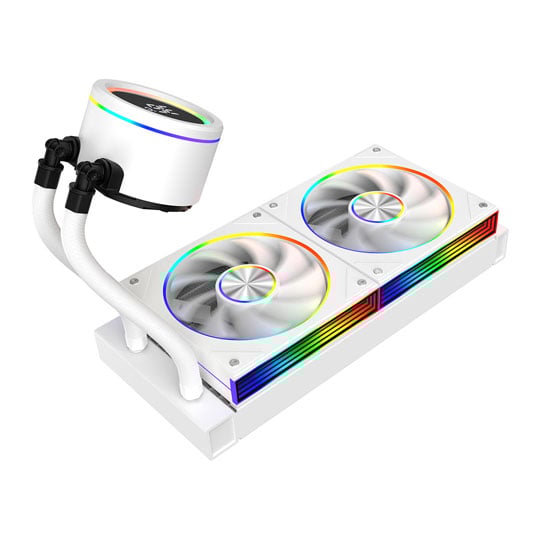 CiT Pro Saturn 240mm White CPU Liquid Cooler With Display CiT Pro Saturn 240mm White CPU Liquid Cooler With Display