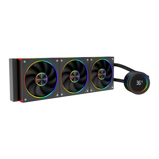 CiT Pro Saturn 360mm Black CPU Liquid Cooler With Display CiT Pro Saturn 360mm Black CPU Liquid Cooler With Display
