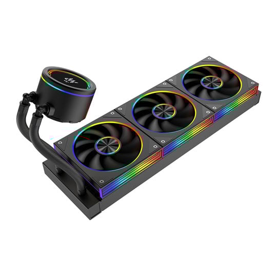 CiT Pro Saturn 360mm Black CPU Liquid Cooler With Display CiT Pro Saturn 360mm Black CPU Liquid Cooler With Display