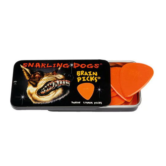 Snarling Dogs 351 Brain Picks - ORANGE 1.14mm - 12PC Tin