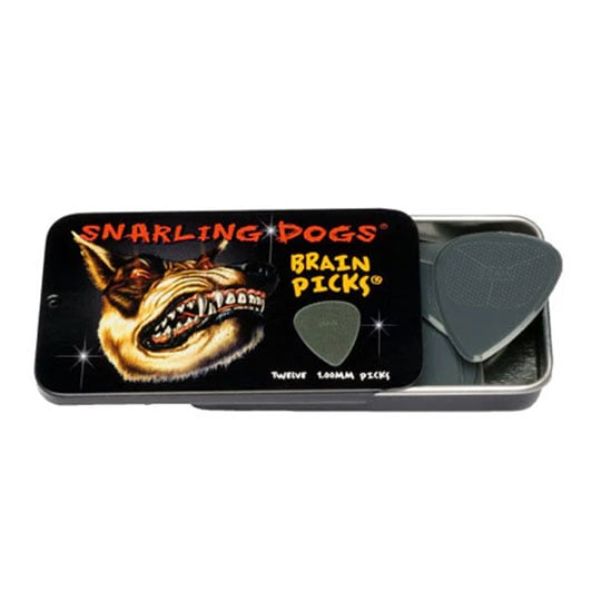 Snarling Dogs 351 Brain Picks - GREY 1.0mm - 12PC Tin