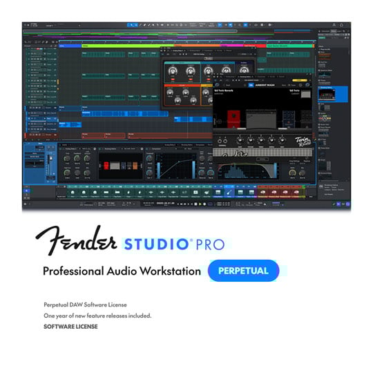 Fender - Studio Pro DAW Recording Software Perpetual License