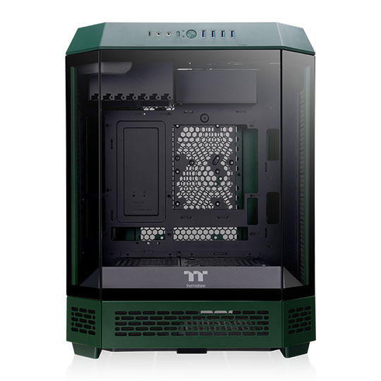 Refurbished Thermaltake The Tower 600 Racing Green Mid Tower Tempered Glass PC Gaming Case