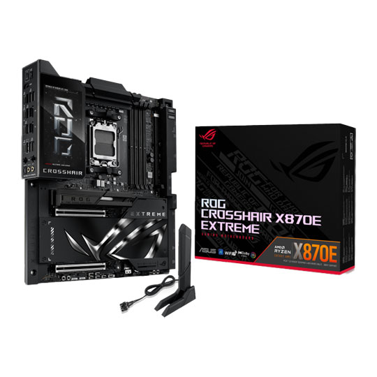 Open Box ASUS ROG CROSSHAIR X870E EXTREME DDR5 PCIe 5.0 E-ATX Enthusiast Motherboard Open Box ASUS ROG CROSSHAIR X870E EXTREME DDR5 PCIe 5.0 E-ATX Enthusiast Motherboard