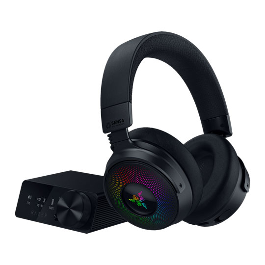 Refurbished Razer Kraken V4 Pro Black Wired / Wireless Gaming Headset with OLED Control Hub