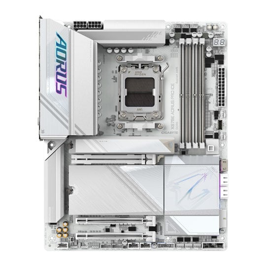 Refurbished Gigabyte AMD X870E AORUS PRO ICE AM5 DDR5 PCIe 5.0 ATX Motherboard Refurbished Gigabyte AMD X870E AORUS PRO ICE AM5 DDR5 PCIe 5.0 ATX Motherboard