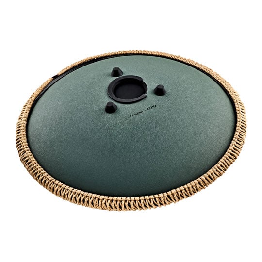 Meinl Sonic Energy 16" Octave Steel Tongue Drum, F# Minor, 9 Notes, 432 Hz, Dark Green : image 3