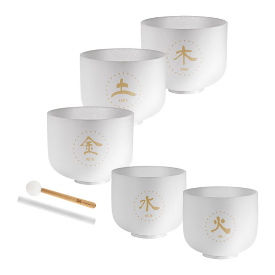 Meinl Sonic Energy 5-piece TCM Crystal Singing Bowl Elements Set