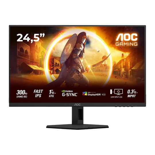 AOC 25G4SRE 24.5" Full HD 300Hz G-Sync Compatible Fast-IPS Gaming Monitor