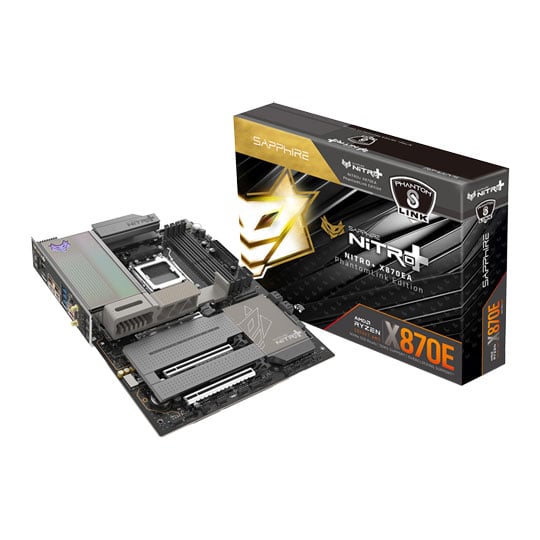 Sapphire NITRO+ X870EA PhantomLink Edition WIFI7 AM5 DDR5 PCIe 5.0 ATX Motherboard Sapphire NITRO+ X870EA PhantomLink Edition WIFI7 AM5 DDR5 PCIe 5.0 ATX Motherboard