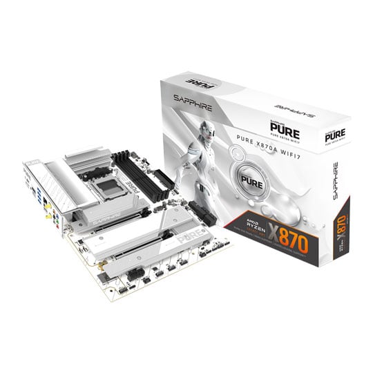 Sapphire PURE X870A WIFI 7 AM5 DDR5 PCIe 5.0 ATX Motherboard