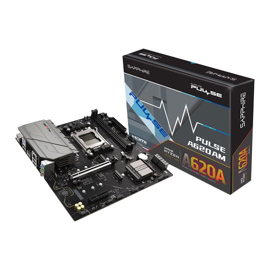 Sapphire PULSE A620AM AM5 DDR5 PCIe 4.0 MicroATX Motherboard