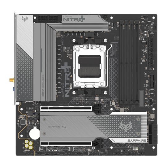 Sapphire NITRO+ B850M WIFI AM5 DDR5 PCIe 5.0 MicroATX Motherboard Sapphire NITRO+ B850M WIFI AM5 DDR5 PCIe 5.0 MicroATX Motherboard