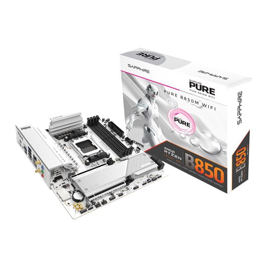 Sapphire PULSE B850M WIFI AM5 DDR5 PCIe 5.0 MicroATX Motherboard Sapphire PULSE B850M WIFI AM5 DDR5 PCIe 5.0 MicroATX Motherboard