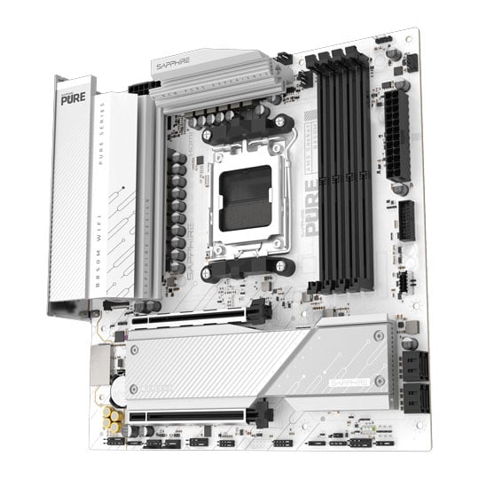 Sapphire PURE B850M WIFI AM5 DDR5 PCIe 5.0 MicroATX Motherboard : image 3