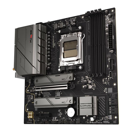 Sapphire PULSE B850M WIFI AM5 DDR5 PCIe 4.0 MicroATX Motherboard : image 3