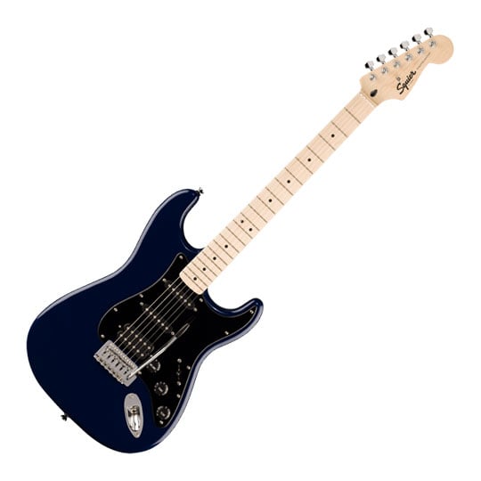 Squier Sonic Stratocaster HSS, Maple Fingerboard, Black Pickguard, Midnight Blue Squier Sonic Stratocaster HSS, Maple Fingerboard, Black Pickguard, Midnight Blue