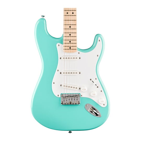 Squier Sonic Stratocaster HT, Maple Fingerboard, White Pickguard, Sea Foam Green Squier Sonic Stratocaster HT, Maple Fingerboard, White Pickguard, Sea Foam Green
