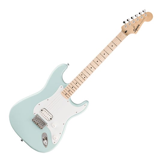 Squier Sonic Stratocaster HT H, Maple Fingerboard, White Pickguard, Sonic Blue Squier Sonic Stratocaster HT H, Maple Fingerboard, White Pickguard, Sonic Blue