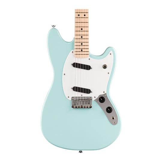 Squier Sonic Mustang, Maple Fingerboard, White Pickguard, Daphne Blue Squier Sonic Mustang, Maple Fingerboard, White Pickguard, Daphne Blue