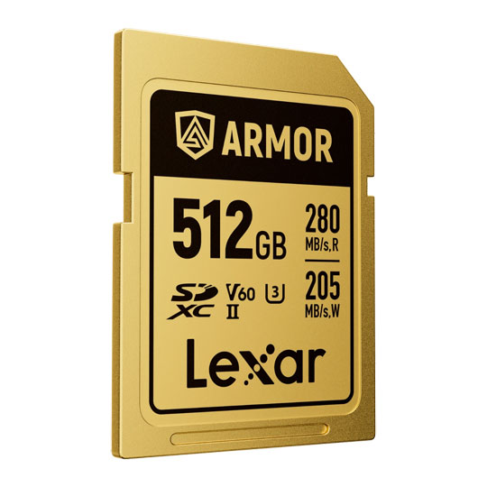 Lexar Armor Gold Stainless Steel SDXC Card 512GB Lexar Armor Gold Stainless Steel SDXC Card 512GB