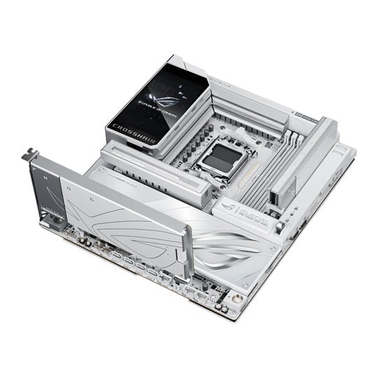 ASUS ROG CROSSHAIR X870E GLACIAL AM5 DDR5 PCIe 5.0 E-ATX Motherboard : image 3