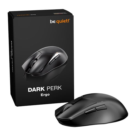 be quiet! Dark Perk Ergo Wireless / Wired Gaming Mouse Black