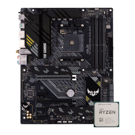 ASUS TUF GAMING B550-PLUS WIFI II + AMD Ryzen 9 5900X CPU/Motherboard Bundle ASUS TUF GAMING B550-PLUS WIFI II + AMD Ryzen 9 5900X CPU/Motherboard Bundle