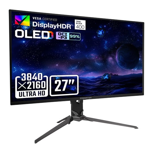 Acer Predator X27 X1 26.5" 4K 240Hz AMD FreeSync Premium Pro QD-OLED Monitor