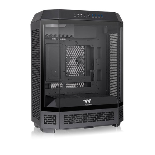 Refurbished Thermaltake The Tower 600 Premium Black Mid Tower Tempered Glass Gaming Case