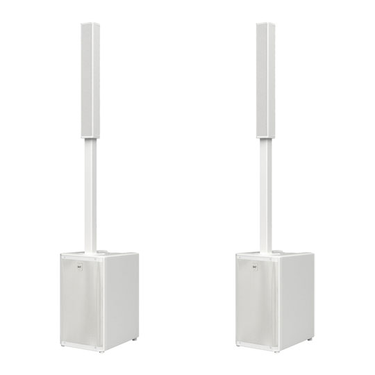 RCF EVOX J9 (Pair) Active Three-way Portable Column Speaker (White)
