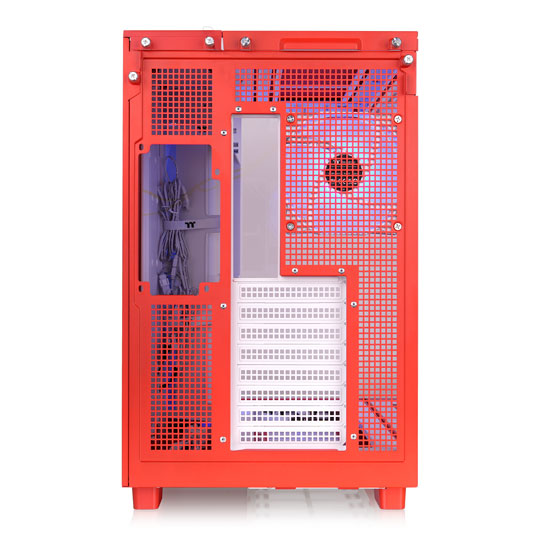Thermaltake View 380 XL TG ARGB Flaming Orange Mid Tower Dual Chamber Tempered Glass PC Gaming Case : image 4