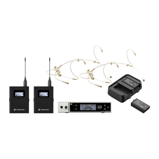 Sennheiser EW-DX EM (S1-10) Receiver, EW-DX SK Transmitters and Proel Headset Bundle and Charge kit Sennheiser EW-DX EM (S1-10) Receiver, EW-DX SK Transmitters and Proel Headset Bundle and Charge kit