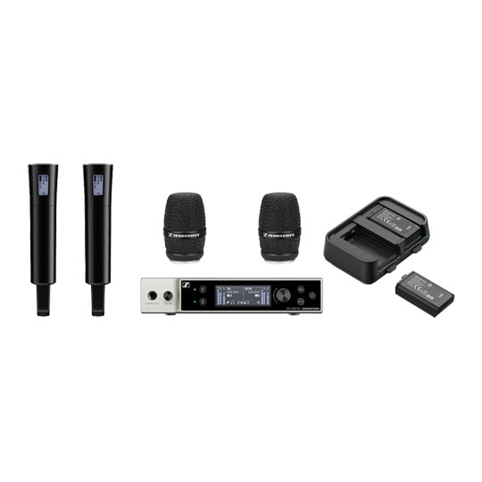 Sennheiser EW-DX EM (U1/5) Receiver, EW-DX SKM (U1/5) Transmitters with MMK 965 and charge kit Sennheiser EW-DX EM (U1/5) Receiver, EW-DX SKM (U1/5) Transmitters with MMK 965 and charge kit