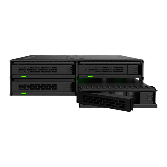 ExpressCage MB324V4P-B 4 Bay U.2/U.3 Hot-Swap Mobile Rack Enclosure for 5.25" External Bay