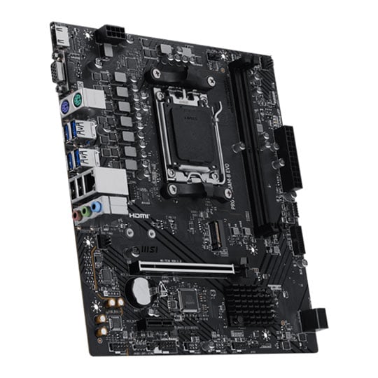 MSI PRO A620AM-B EVO AM5 DDR5 PCIe 4.0 microATX Motherboard : image 3