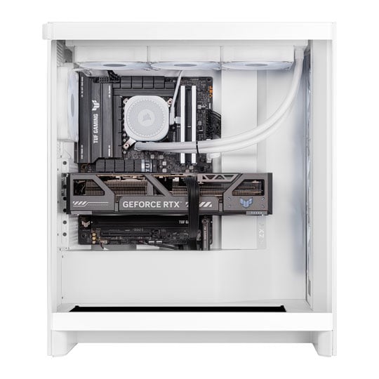 Gaming PC with NVIDIA GeForce RTX 5090 and AMD Ryzen 7 9850X3D