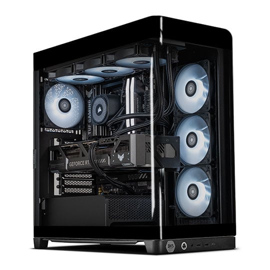 Gaming PC with NVIDIA RTX 5070 Ti and AMD Ryzen 7 9850X3D