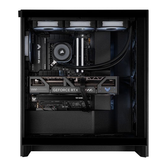 Gaming PC with NVIDIA GeForce RTX 5080 and AMD Ryzen 7 9850X3D