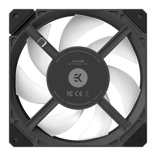 EK-Loop Fan FPT 140 D-RGB High-Static Pressure 140mm Radiator Fan - Black : image 3