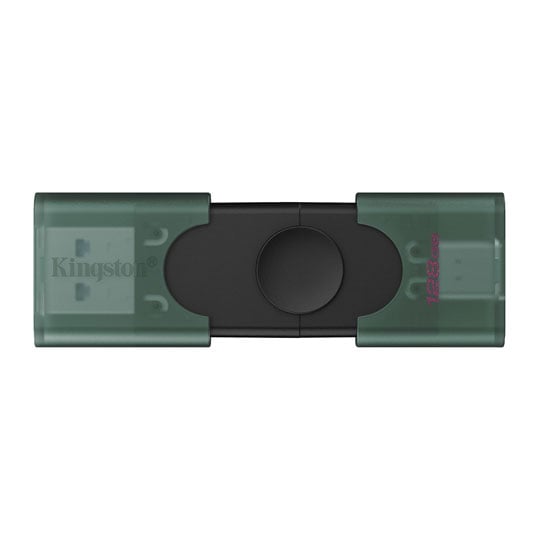 Kingston DataTraveler Duo 128GB Dual Interface Sliding Cap USB Flash Drive Kingston DataTraveler Duo 128GB Dual Interface Sliding Cap USB Flash Drive