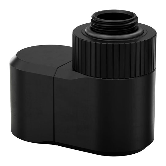 EK-Quantum Torque Rotary Offset 21 Black Adapter