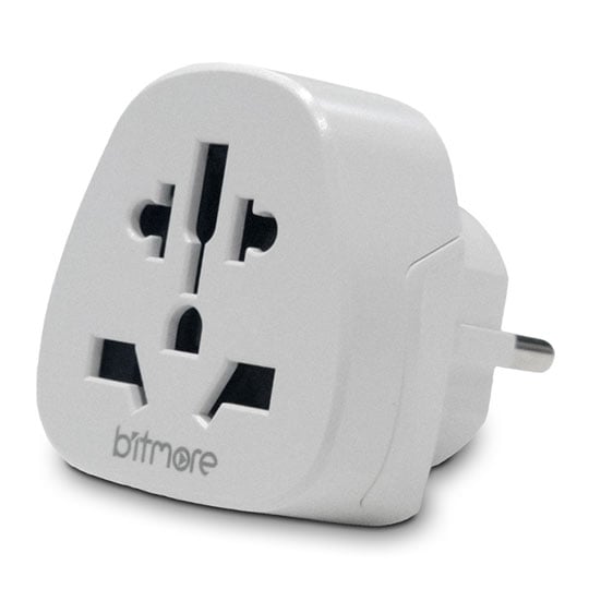 Bitmore BM-EC830DE Compact World to EU Travel Adapter 175+ Countries : image 3