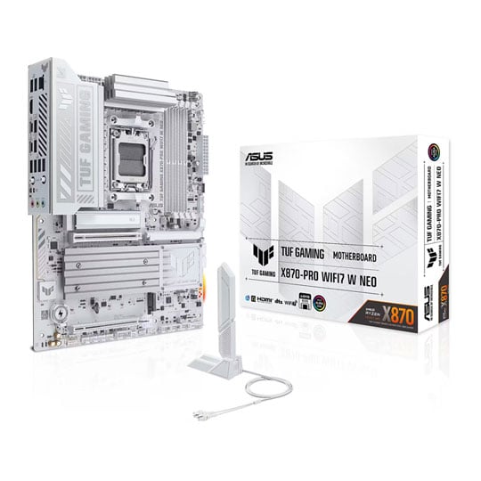 ASUS TUF GAMING X870-PRO WIFI7 W NEO AM5 DDR5 PCIe 5.0 ATX Motherboard ASUS TUF GAMING X870-PRO WIFI7 W NEO AM5 DDR5 PCIe 5.0 ATX Motherboard