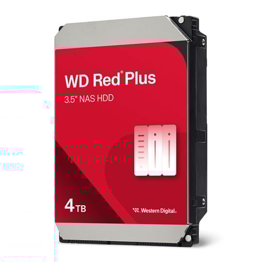 Western Digital 4TB Red Plus NAS 3.5" SATA HDD / Hard Drive 5400rpm