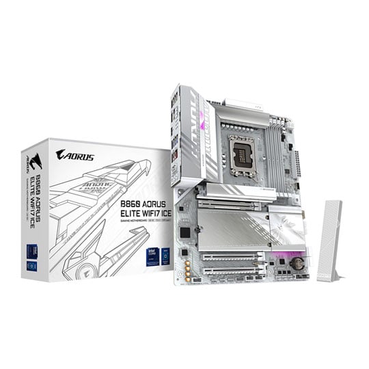 Gigabyte B860 AORUS ELITE WIFI7 ICE DDR5 PCIe 5.0 ATX Motherboard Gigabyte B860 AORUS ELITE WIFI7 ICE DDR5 PCIe 5.0 ATX Motherboard
