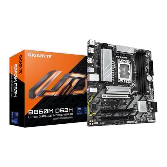 Gigabyte B860M DS3H DDR5 PCIe 5.0 Micro-ATX Motherboard Gigabyte B860M DS3H DDR5 PCIe 5.0 Micro-ATX Motherboard