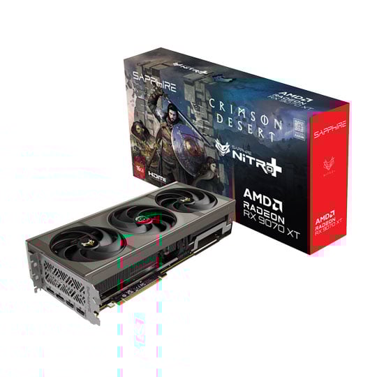 Sapphire AMD Radeon RX 9070 XT NITRO+ Gaming OC 16GB Crimson Desert Edition Graphics Card
