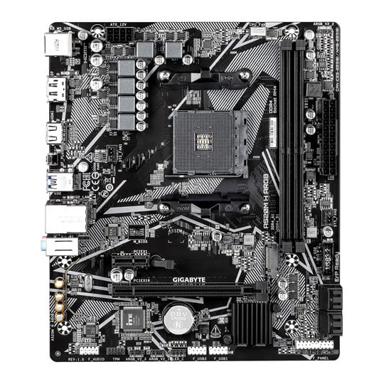Gigabyte A520M H ARGB AM4 DDR4 PCIe 3.0 Micro-ATX Motherboard