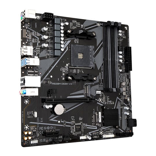Gigabyte A520M DS3H V2 AM4 DDR4 PCIe 3.0 Micro-ATX Motherboard : image 3